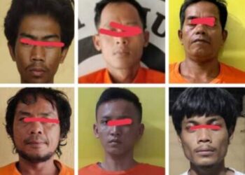 Polres Labusel Ringkus 6 Pengedar Sabu, Ini Tampangnya