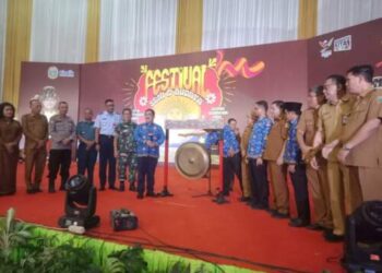 Pj Gubsu Buka Festival Seni dan Budaya Pelajar Se-Sumatera Utara 2024