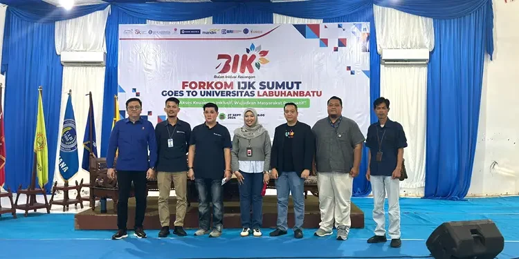 OJK bersama Forkom IJK Sumut menggelar acara "Forkom IJK Sumut Goes to Universitas Labuhanbatu" sebagai bagian dari rangkaian Bulan Inklusi Keuangan 2024.(Dok:OJK Sumut)