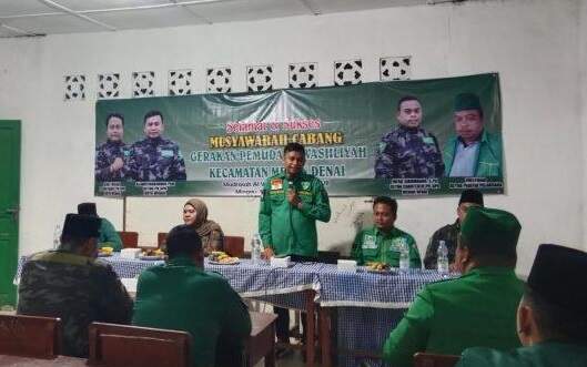 Foto: Ketua PD GPA Medan Alamsyah Pasaribu membuka Muscab Medan Denai. Ist