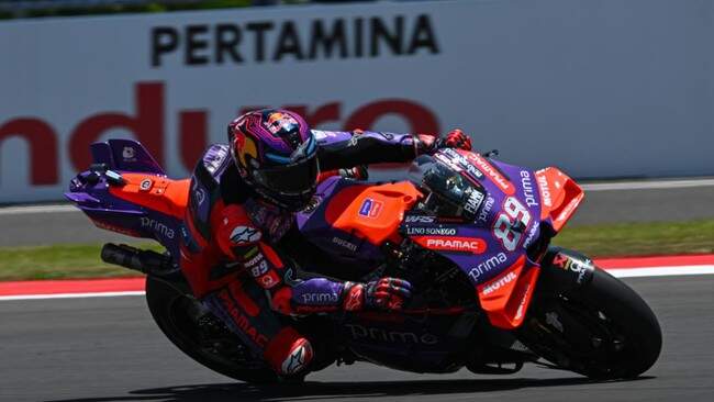 Foto: Jorge Martin merebut pole MotoGP Mandalika 2024.