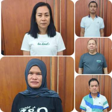 Foto: Para pelaku setelah diamankan polisi.