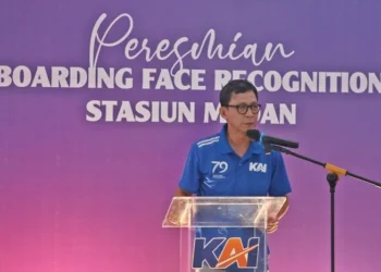 KAI Divre I SU Resmikan Face Recognition Boarding Gate Stasiun Medan