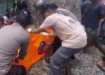 Naas! ASN di Tebing Tinggi Tewas Disambar Kereta Api