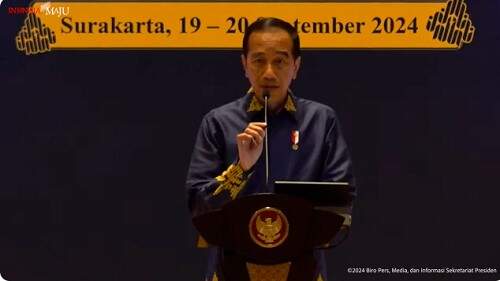 Foto: Presiden Jokowi saat berbicara soal 85 juta pekerjaan bakal hilang di tahun 2025. (Foto: MPI)