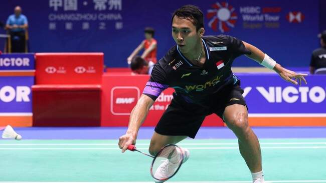 Foto: Langkah Jonatan Christie terhenti di babak semifinal China Open 2024.