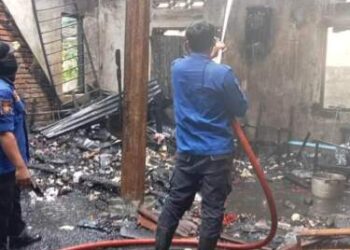 Rumah Tanjung Morawa Hangus Terbakar, Ini Penampakannya