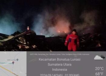 3 Rumah di Lumban Lobu Toba Hangus Terbakar