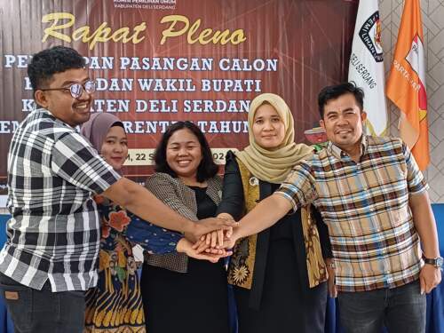 Foto: KPU Deli Serdang resmi menetapkan tiga Paslon Bupati dan Wakil Bupati.