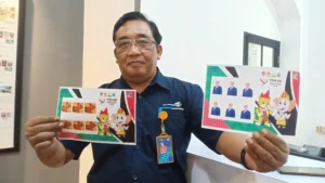 Foto: Pos Indonesia Terbitkan Prangko Prisma Khusus PON XXI Aceh-Sumut 1