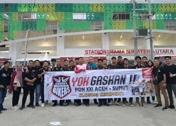 Foto: Sumut Honda Bikers Ikut Semarakkan Penutupan PON XXI Aceh-Sumut 2