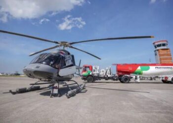 Ini Helikopter Pertama di Indonesia Pakai Avtur Campur Minyak Jelantah