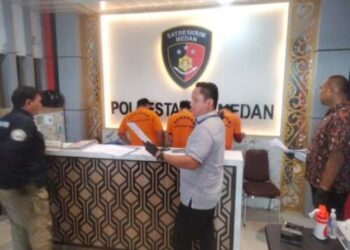 Polrestabes Medan Tembak 3 Pelaku Curanmor