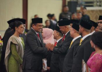 Bobby Hadiri Pelantikan 50 Anggota DPRD Medan