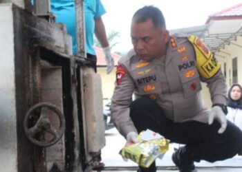 Polres Sergai Musnahkan 6,8 Kg Sabu-Sabu