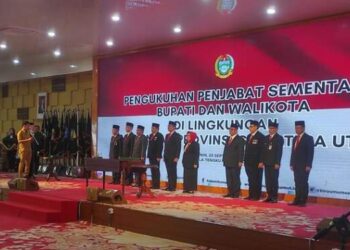 Pj Gubsu Lantik 11 Pjs Kepala Daerah di Sumatera Utara