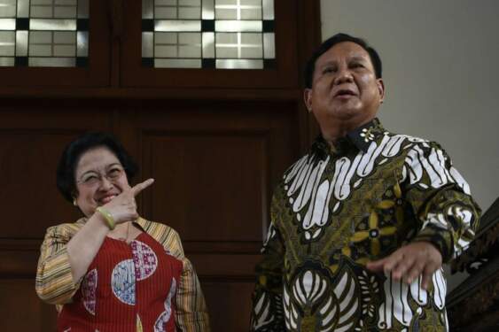 Foto: Pertemuan Megawati dan Prabowo Subianto.