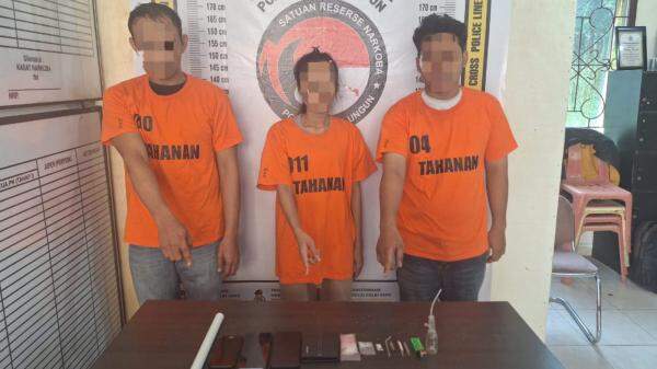 Foto: Tiga pelaku yang ditangkap. (Foto: Istimewa)