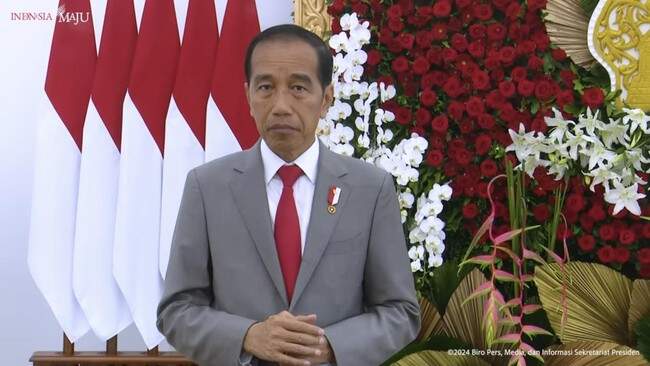 Foto: Presiden Joko Widodo (Jokowi) menepis anggapan keuntungan hilirisasi bahan mentah hanya dinikmati oleh pengusaha.