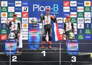 Foto: Pebalap Astra Honda Cetak Podium Perdana di Thailand Talent Cup 2024 3