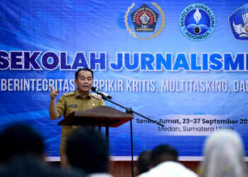 Pj Gubsu Buka Sekolah Jurnalisme Indonesia PWI