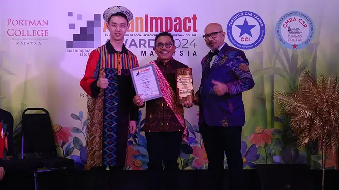 Foto: PT Pertamina Patra Niaga Regional Sumbagut berhasil meraih lima penghargaan internasional Asian Impact Award 2024 dengan predikat Platinum CSR Leading Impact.(Dok:Pertamina Sumbagut)
