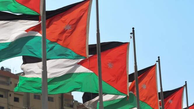 Foto: Bendera nasional Yordania (File - Getty Images/NurPhoto)