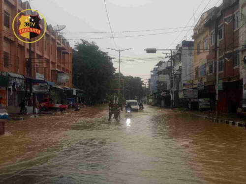 Foto: Banjir di Tebing Tinggi.