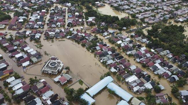 Foto: Banjir di sejumlah daerah di Aceh.