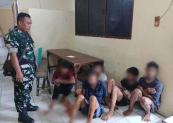 Dua Motor Dibakar, 6 Begal Diamankan di Deli Tua-Pancur Batu
