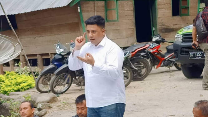 Foto: Calon Bupati Samosir Vandiko Timotius Gultom.