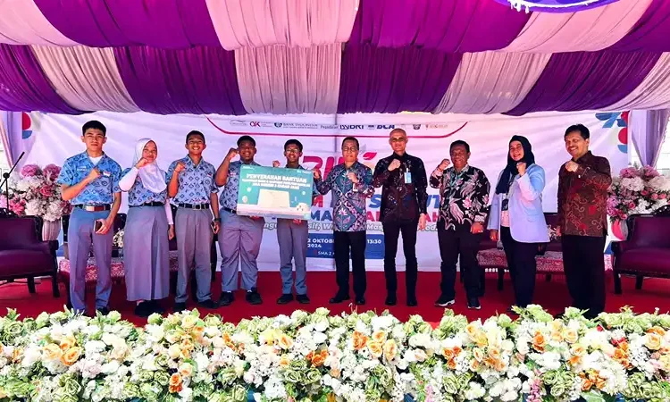 Kegiatan Forkom IJK Goes to SMA Negeri 2 Kabanjahe dalam rangka Bulan Inklusi Keuangan (BIK), Rabu (02/10/2024).(Dok:Forkom IJK Sumut)