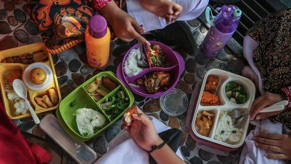 Foto: Ilustrasi makan bergizi gratis.