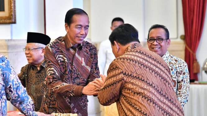 Foto: Jokowi dan Prabowo.