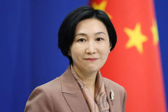 Juru Bicara Kementerian Luar Negeri China Mao Ning.