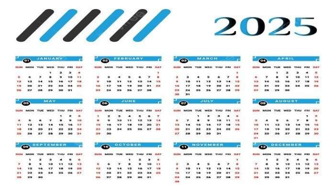 Foto: Kalender 2025.