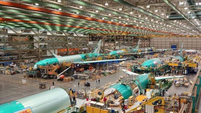 Foto: Pabrik pesawat Boeing.