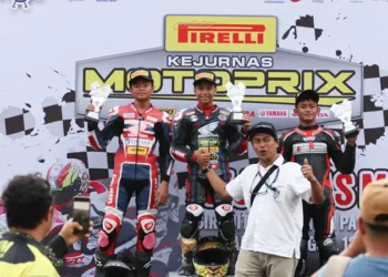 Bertarung di Kejurnas Motoprix, Dua Pembalap Honda Raih Podium