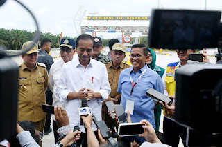 Presiden Jokowi Resmikan Tol Kisaran – Indra Pura