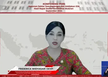 Kepala Eksekutif Pengawas Perilaku Pelaku Usaha Jasa Keuangan, Edukasi, dan Perlindungan Konsumen Otoritas Jasa Keuangan (OJK) Friderica Widyasari Dewi.