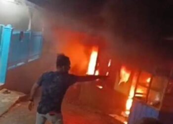 Terbakar, Rumah di Sungai Mati Medan Rata dengan Tanah