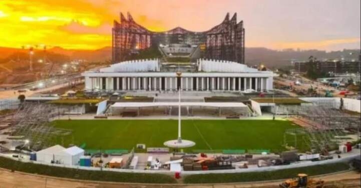 Istana Negara dan Istana Garuda di Ibu Kota Nusantara (IKN).
