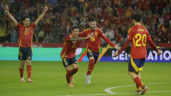 Foto: Spanyol menang telak atas Serbia dalam laga lanjutan UEFA Nations League 2024/2025.