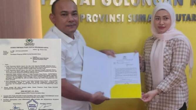Foto: Erni Aryanti ditetapkan menjadi Ketua DPRD Sumut periode 2024-2029.