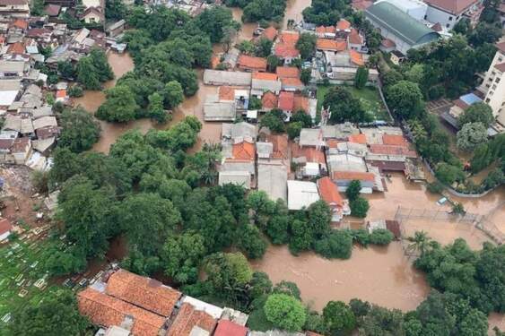 Foto: 55.270 warga Kabupaten Deli Serdang terdampak luapan sungai akibat curah hujan dengan intensitas tinggi.