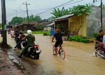 2 Desa di Hamparan Perak Tergenang Banjir