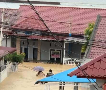 Foto: Banjir di Kota Medan.