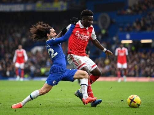Foto: Chelsea dan Arsenal bertahan di empat besar meski bermain imbang 1-1.