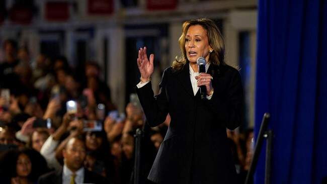 Foto: Kamala Harris mengakui kekalahan dari Donald Trump dalam Pilpres AS 2024.