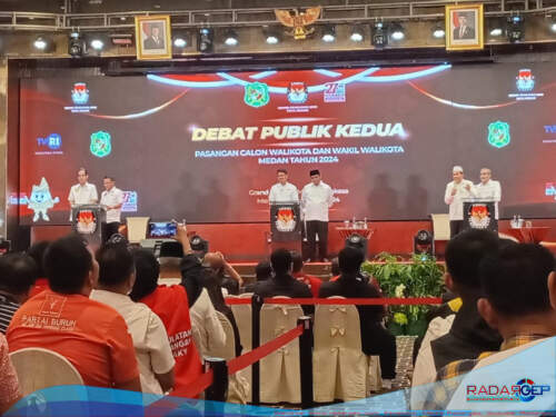 Foto: Debat Publik Pilkada Medan 2024.